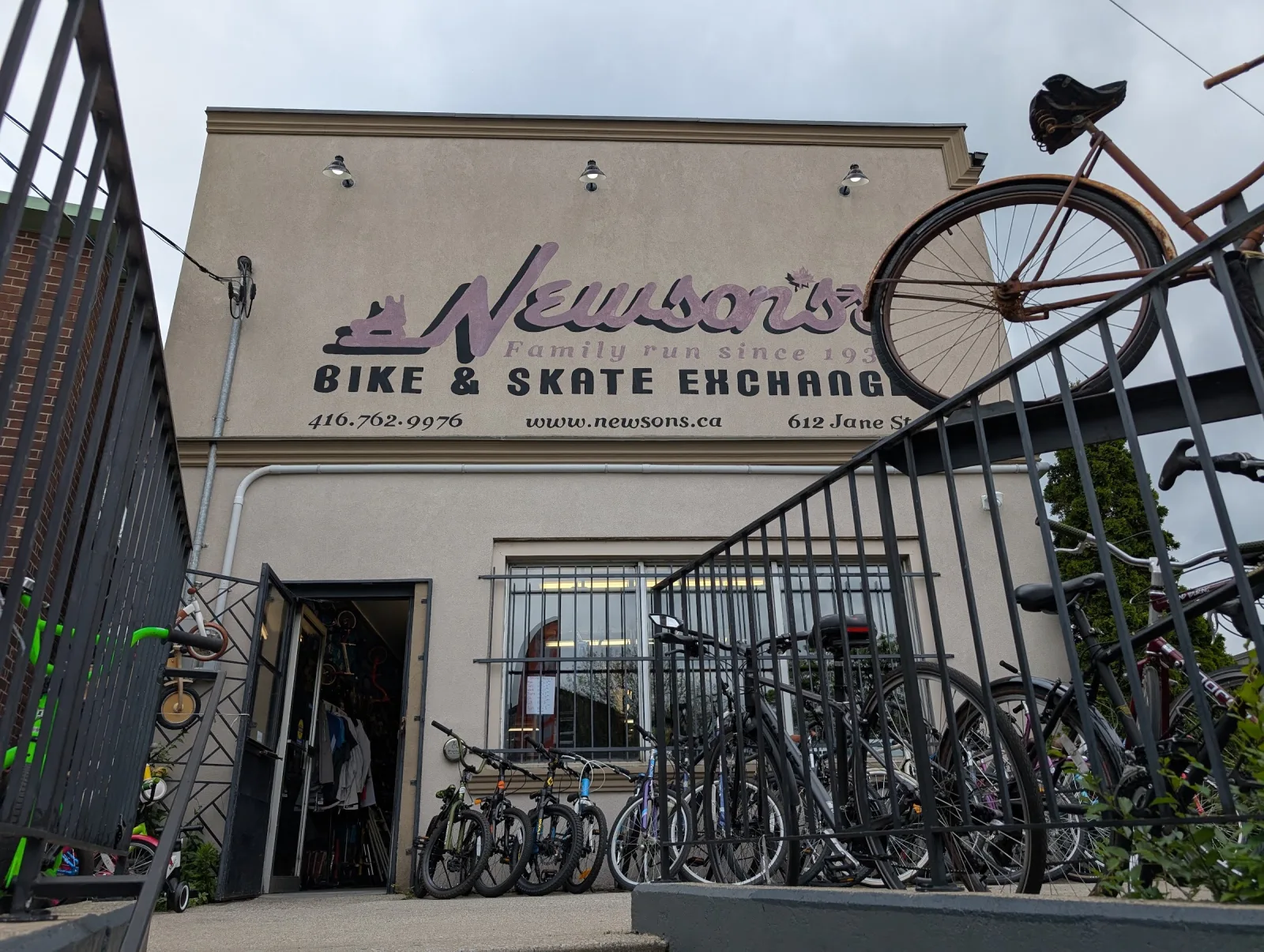 Newson's Bike & Skate Exchange storefront